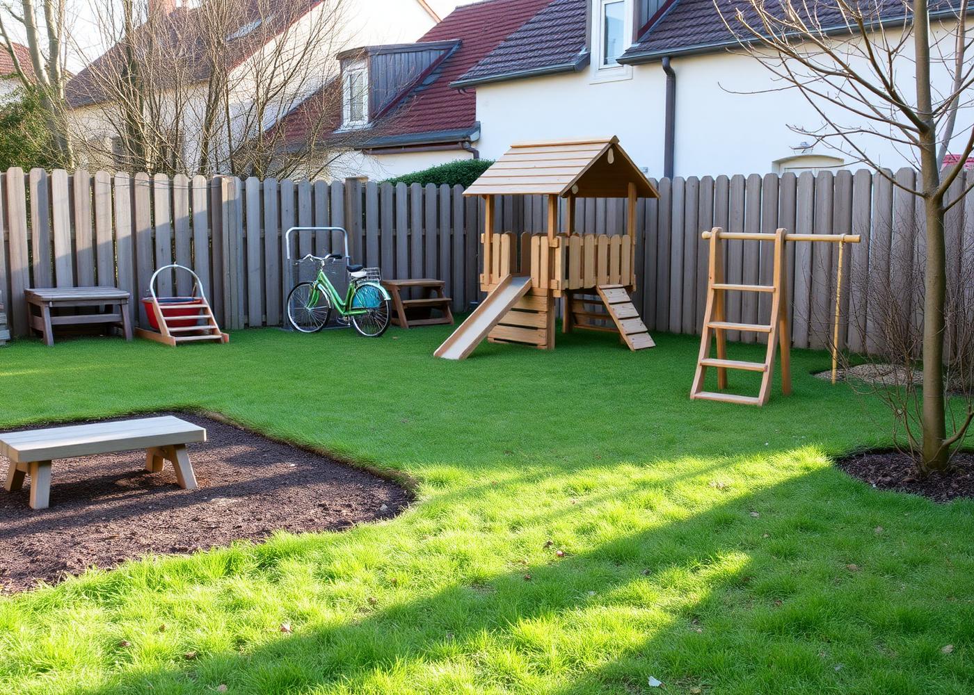 Jardin sécurisé de la crèche